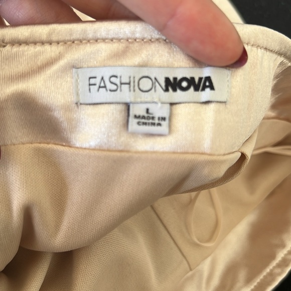 Satin Skirt - Nude - Picture 5 of 5